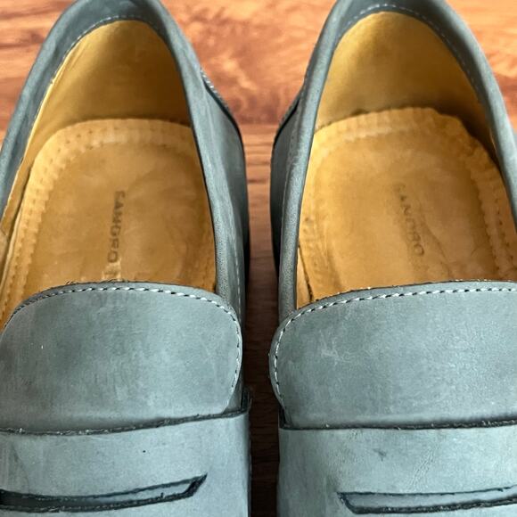 Sandro Moscoloni Fred Leather Penny Slip On Loafers Men Size 10.5 D - Picture 7 of 10
